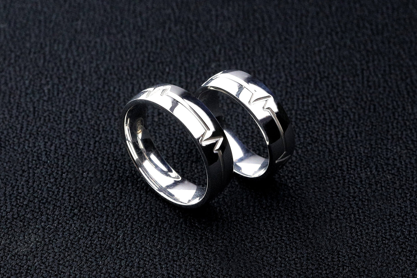 Sterling Silver Heart Beat Ring, Heart Beat Ring