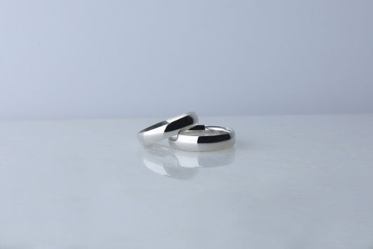 925 Sterling Silver Classic Wedding Ring, Elegant Domed Wedding Band, Engraving Anniversary Gift, Engagement Ring for Her, Gift for Her Him
