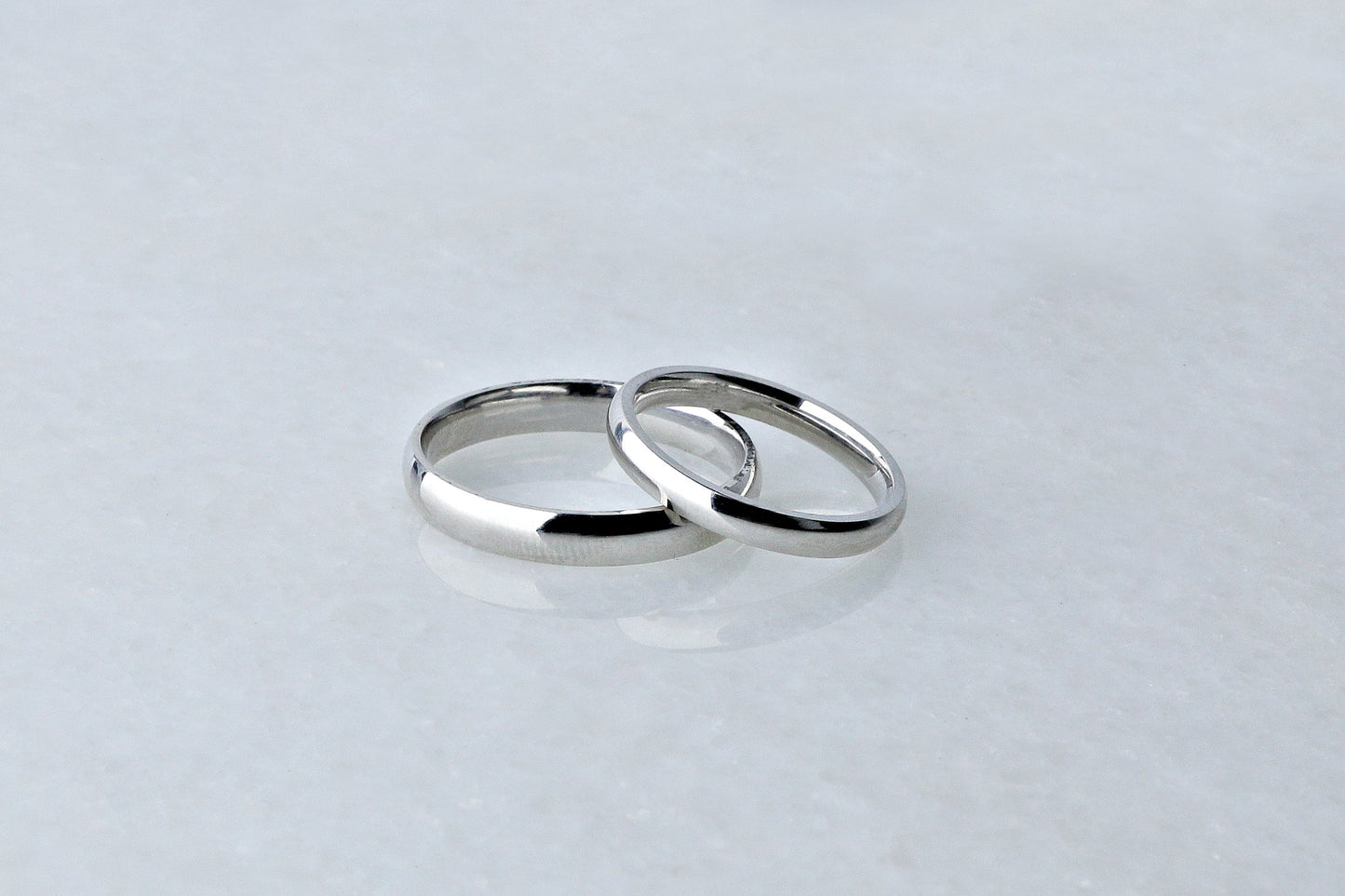 925 Sterling Silver High Polished Domed Ring, Minimalist Thin Domed Ring, Women’s Men’s Silver Wedding Band, Anniversary Gift for Her Him