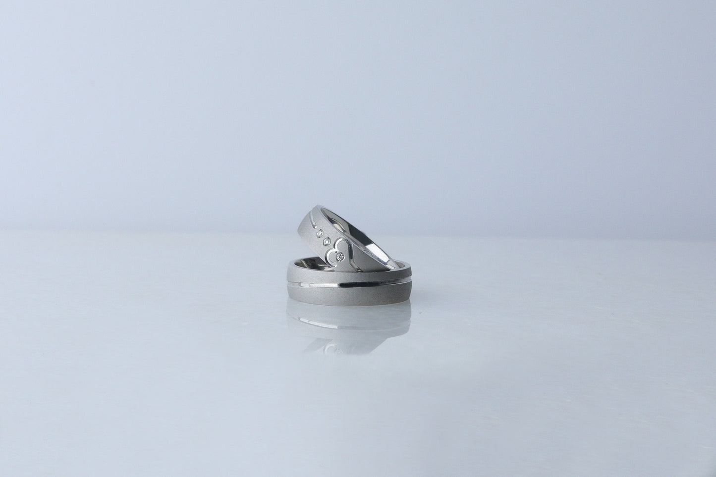 925 Sterling Silver Sandblasted Ring, Real Silver Cubic Zirconia Layered Ring, Dainty Diamond Simulant Ring, Anniversary Gift for Her Him