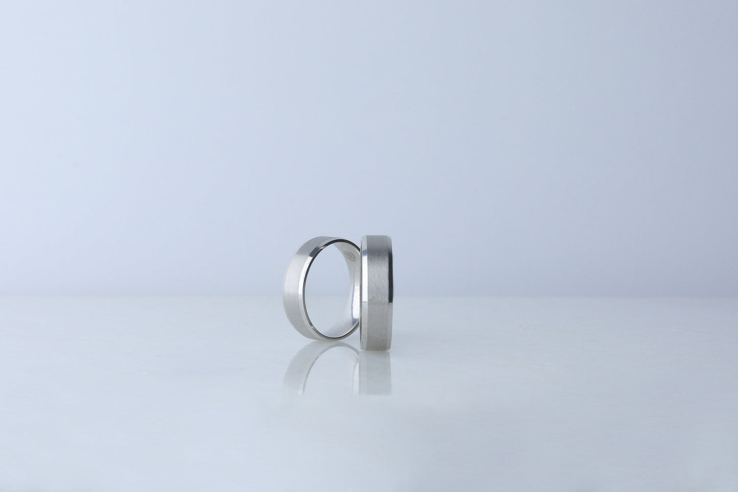 925 Sterling Silver Flat Step Layered Ring, Minimalist Real Silver Elegant Ring, Dainty Brused Silver Ring, Anniversary Gift for Her Him