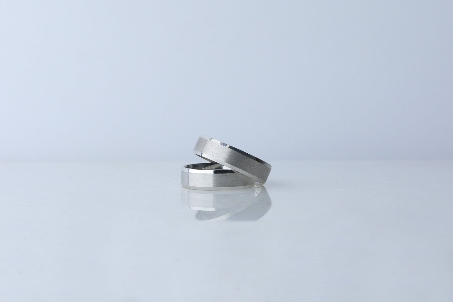 925 Sterling Silver Flat Step Layered Ring, Minimalist Real Silver Elegant Ring, Dainty Brused Silver Ring, Anniversary Gift for Her Him