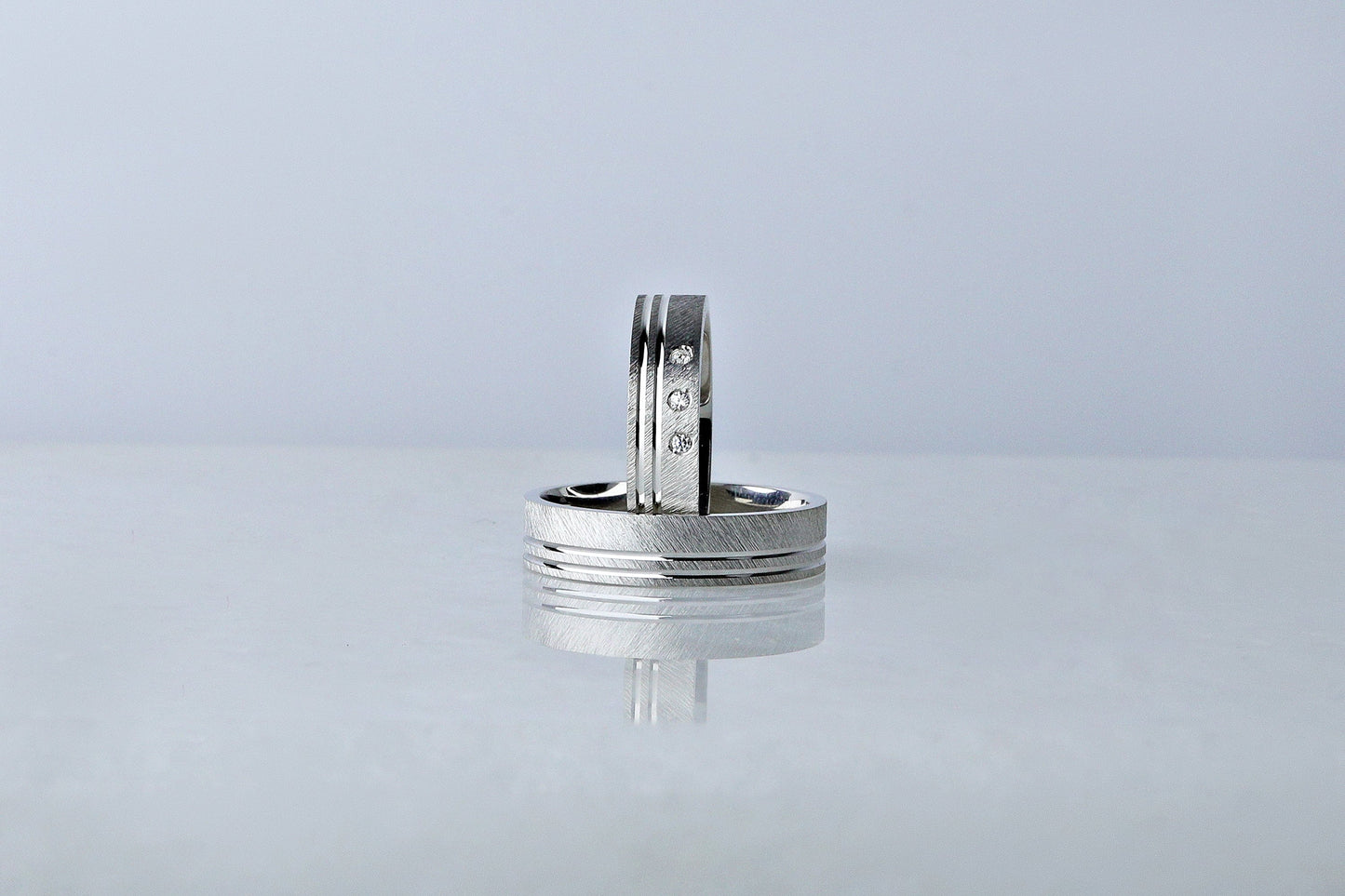 925 Sterling Silver Pen Embroided Cubic Zirconia Ring, Bruised Silver Ring for Engagement, Real Silver Diamond Simulant Ring, Birthday Gift