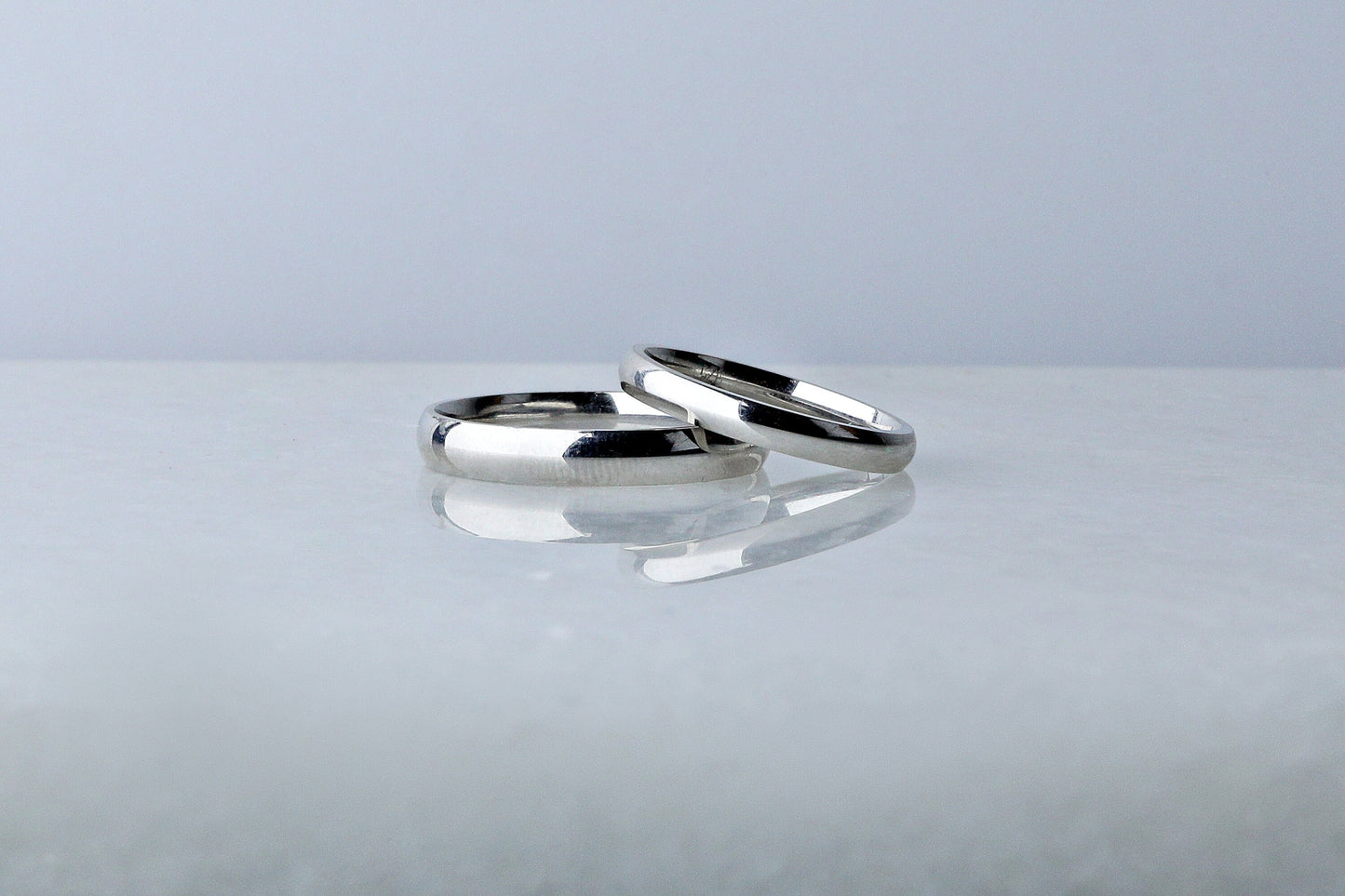 925 Sterling Silver High Polished Domed Ring, Minimalist Thin Domed Ring, Women’s Men’s Silver Wedding Band, Anniversary Gift for Her Him