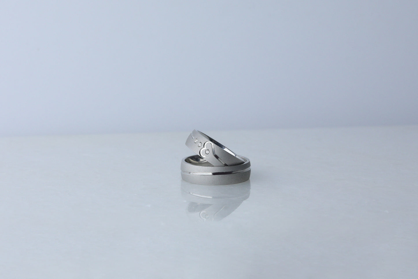 925 Sterling Silver Sandblasted Ring, Real Silver Cubic Zirconia Layered Ring, Dainty Diamond Simulant Ring, Anniversary Gift for Her Him