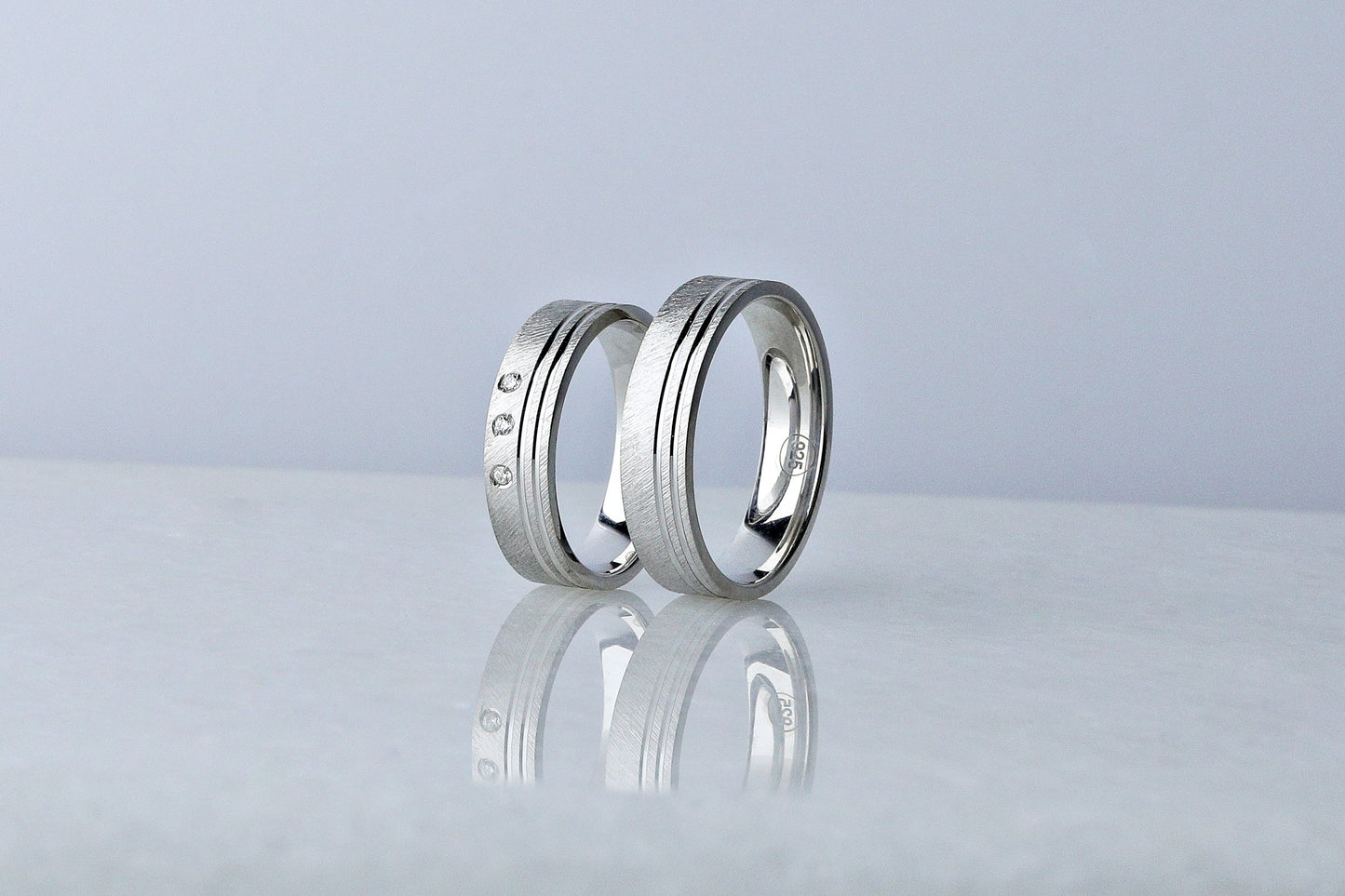 925 Sterling Silver Pen Embroided Cubic Zirconia Ring, Bruised Silver Ring for Engagement, Real Silver Diamond Simulant Ring, Birthday Gift