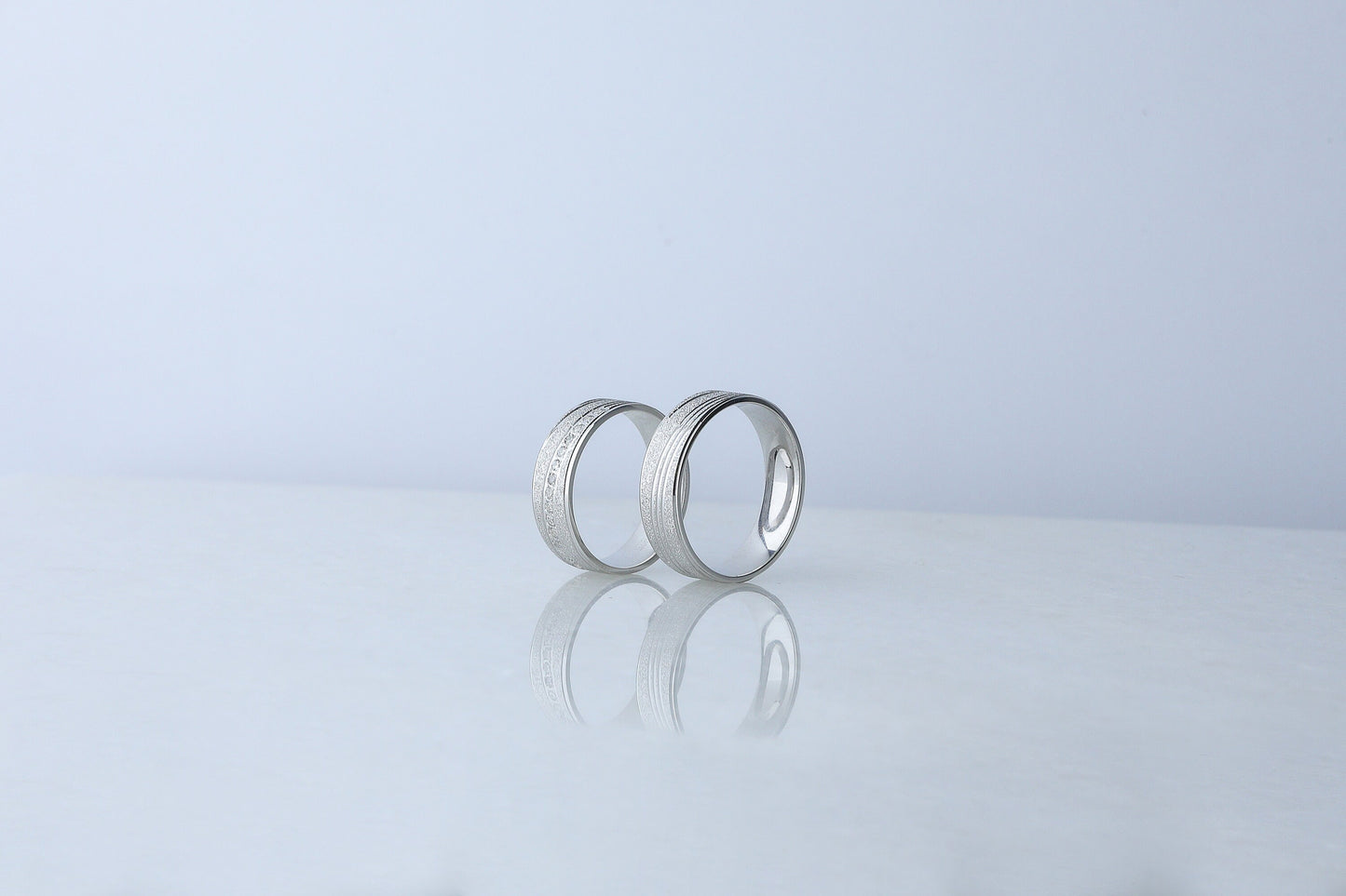 925 Sterling Silver Sandblasted Ring, Chic Cubic Zircon Diamond Wedding Silver Ring, Women's Men's Gold Wedding Band, Anniversary Women Gift