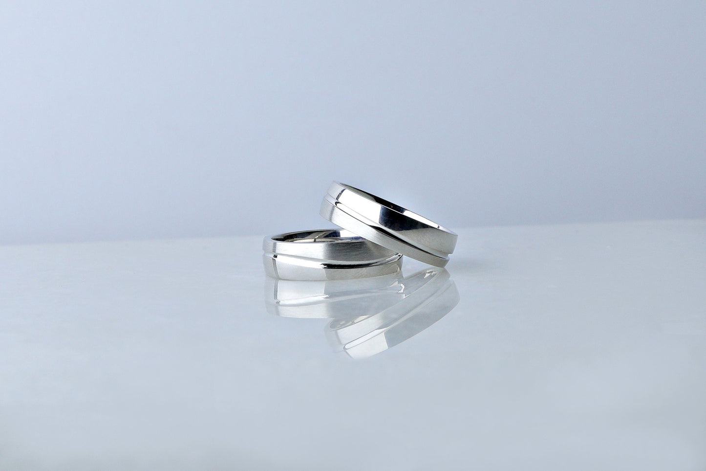 925 Sterling Silver Polished Wave Patterned Ring, Minimalist Real Silver Pen Emborided Ring, Chic Matching Wedding Bands, Gift for Her Him
