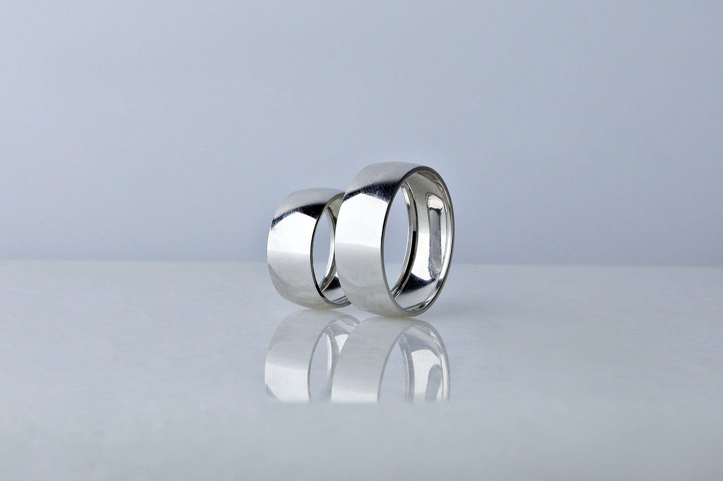 925 Sterling Silver Wedding Domed Ring, Bold Dome Ring for Engagement, Elegant Wedding Bands, Round Classic Silver Ring, Custom Engraving