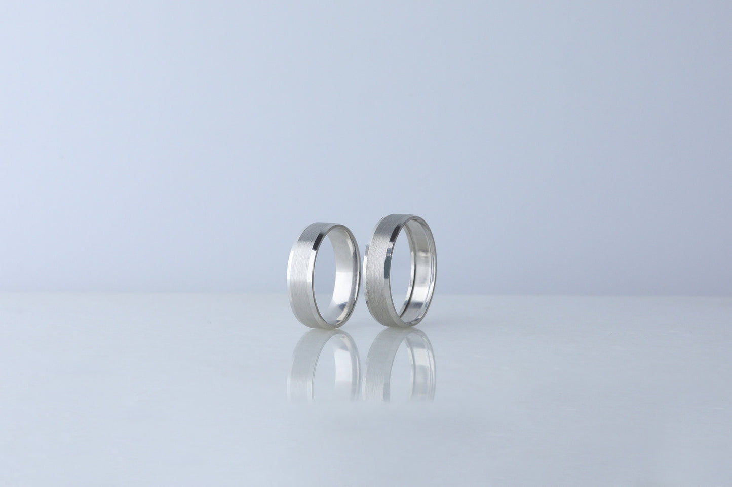925 Sterling Silver Flat Step Layered Ring, Minimalist Real Silver Elegant Ring, Dainty Brused Silver Ring, Anniversary Gift for Her Him