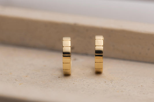 14k Solid Gold MICRO CZ Hoop Earring, Dainty Simple Hoop Earring, Cartilage Piercing, Huggie Hoop Earrings, 14k Gold Filled Hoop Earrings