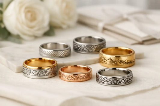 12 Engraved Wedding Band Examples to Make Yours
