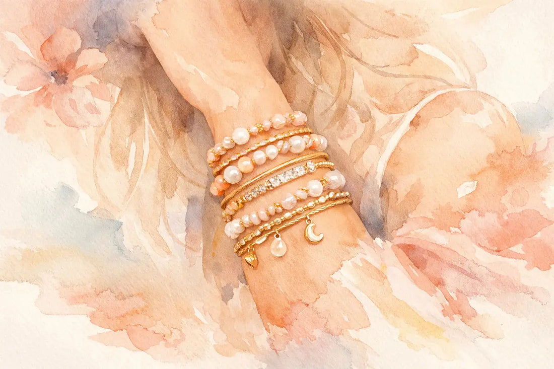 How to Stack Women's Bracelets Elegantly