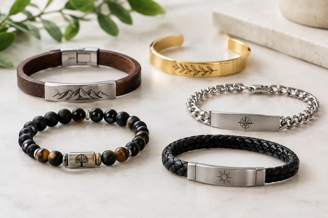 35 Bracelet Engraving Examples to Make It Personal