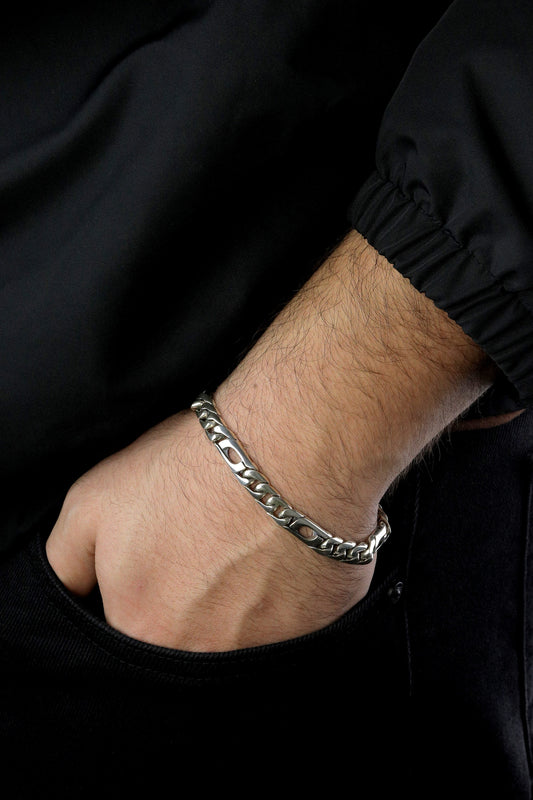 925 Sterling Silver Cuban Bracelet,8mm Cuba link bracelet,Miami Chain Bracelet,Real Silver Jewelry,Gifts for Dads,Birthday gift for Him