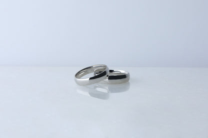 925 Sterling Silver Classic Wedding Ring, Elegant Domed Wedding Band, Engraving Anniversary Gift, Engagement Ring for Her, Gift for Her Him