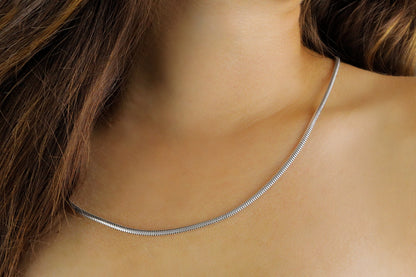 925 Sterling Silver Herringbone Chain Necklace, Dainty Chocker, Gold Filled Snake Chain, Layering Necklace for Women, Best Gift for Mom