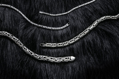 925 Sterling Silver Round King Chain Bracelet