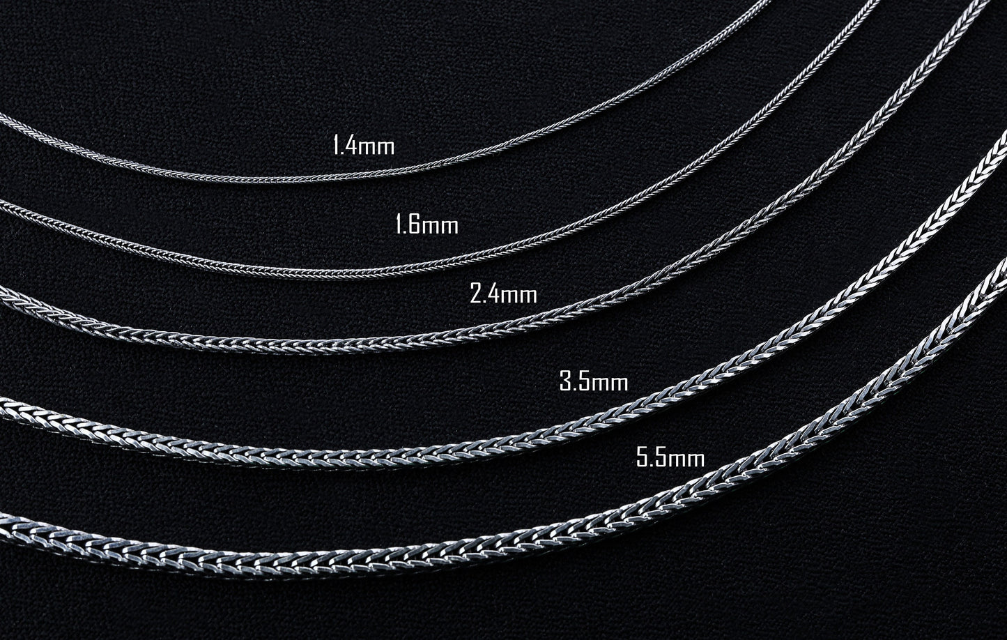 925 Sterling Silver Fox Tail Necklace