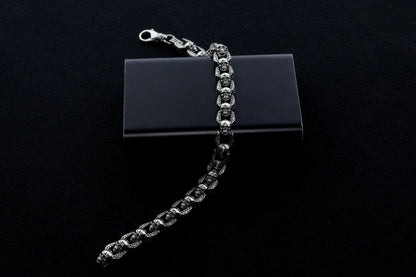 925 Sterling Silver Skull Bracelet