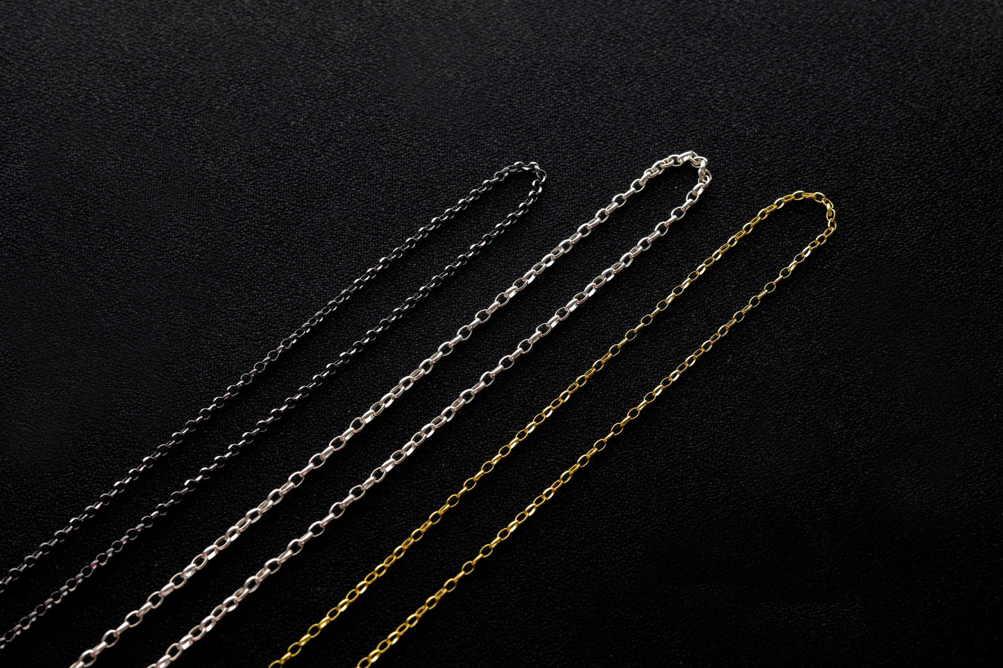 925 Sterling Silver Doc Necklace, Handmade Rolo Doc Chain, Elegant Women's Jewelry, Real Silver Necklace for Men and Women, Gift for Him