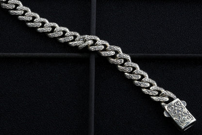 925 Sterling Silver Cuba Bracelet,Vintage Bracelet,10mm Cuban Link Chain,Handmade Silver Bracelet,Mens Bracelet,Birthday gift for Him