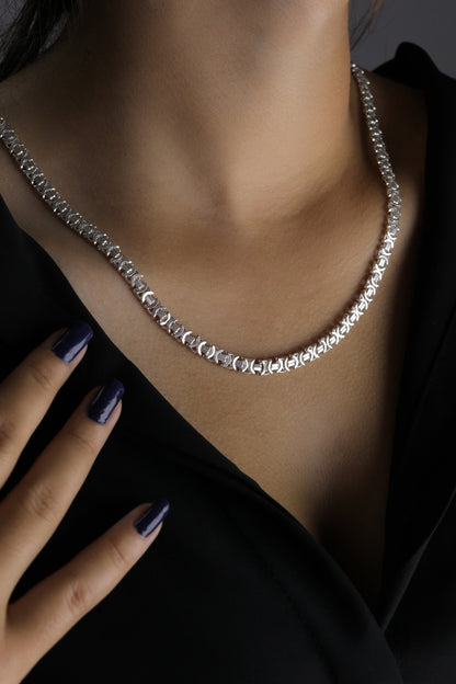 925 Sterlin Silver Handmade Euro King Chain Necklace