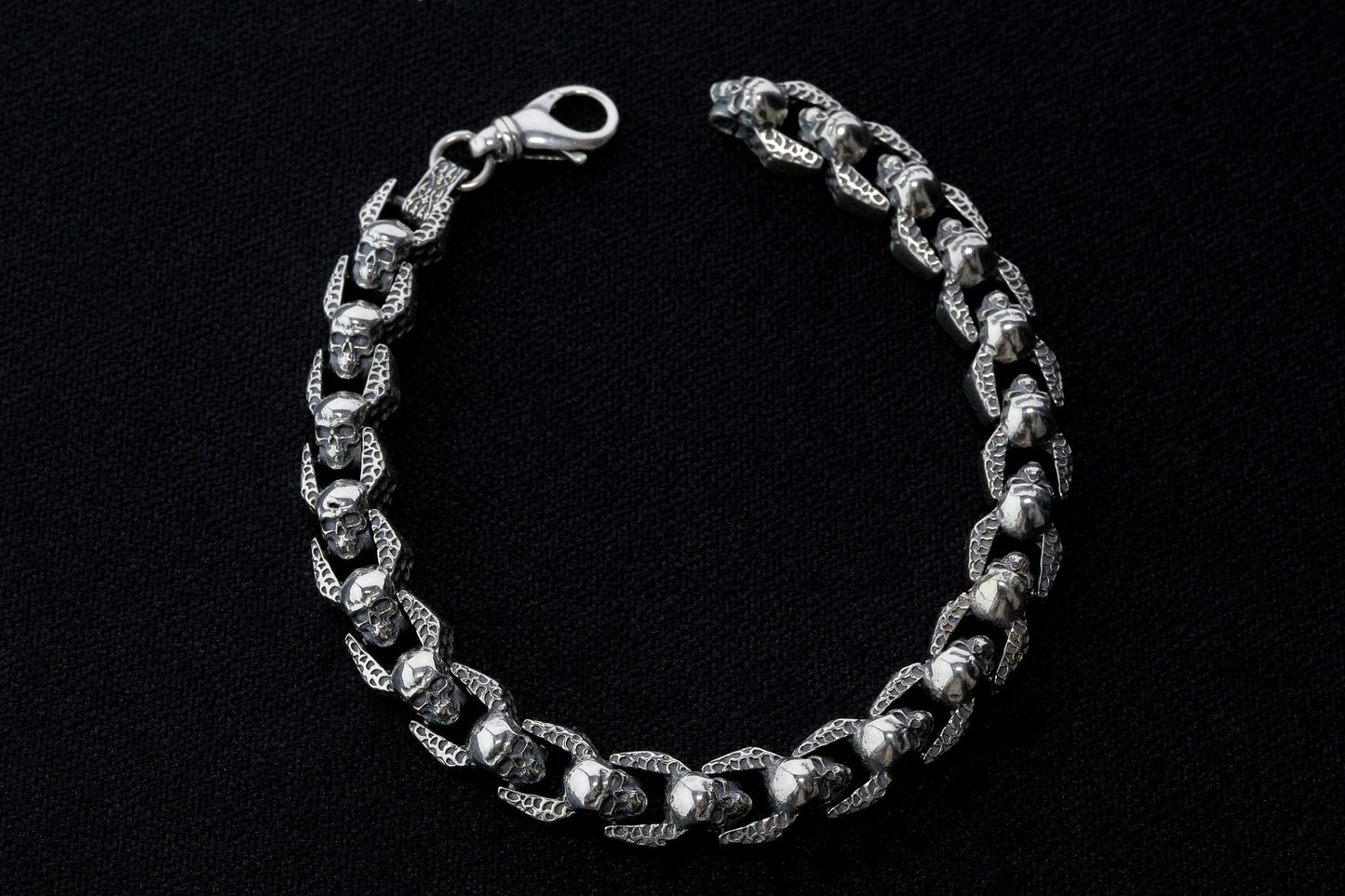 925 Sterling Silver Skull Bracelet