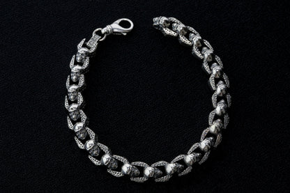925 Sterling Silver Skull Bracelet