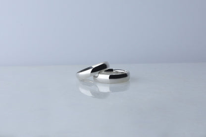 925 Sterling Silver Classic Wedding Ring, Elegant Domed Wedding Band, Engraving Anniversary Gift, Engagement Ring for Her, Gift for Her Him
