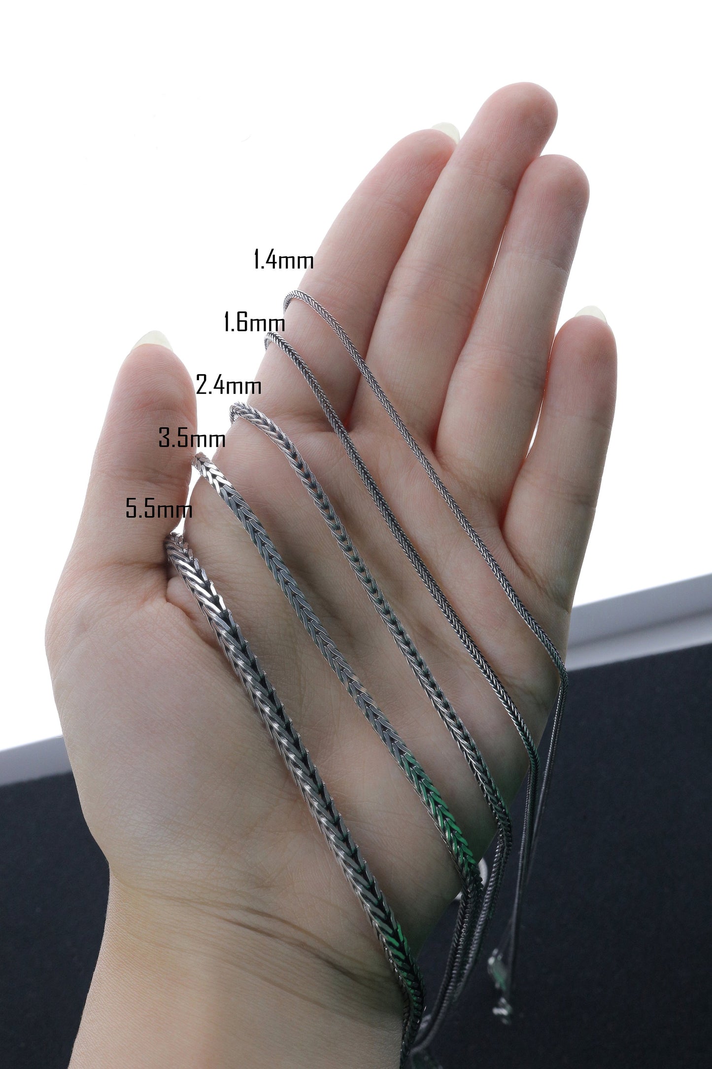 925 Sterling Silver Fox Tail Necklace