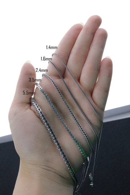 925 Sterling Silver Fox Tail Necklace