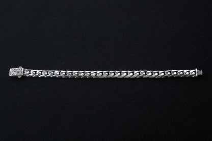 925 Sterling Silver Chain Bracelet,9mm Thick Silver Bracelet,Handmade Cuban Chain,Minimalist Jewelry for Men,Gift for Boyfriend,Dada Gifts