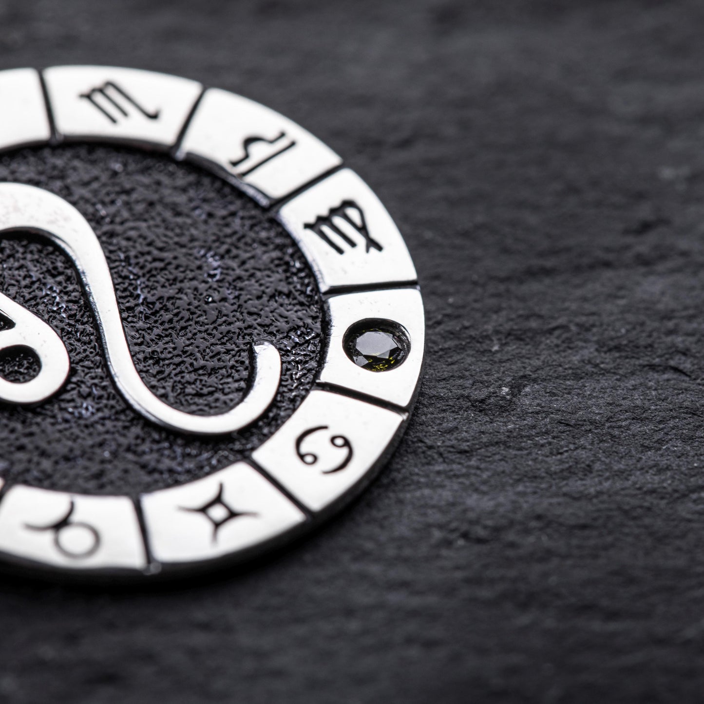 Silver Leo Zodiac Pendant