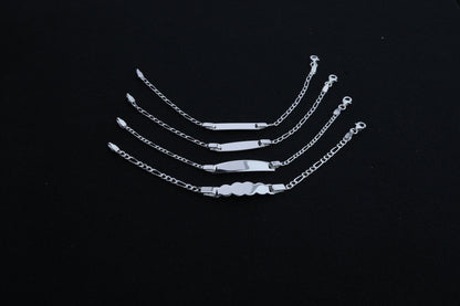 Silver ID Bracelet For Child, Baby Sterling Silver Bracelet