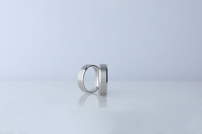 925 Sterling Silver Flat Step Layered Ring, Minimalist Real Silver Elegant Ring, Dainty Brused Silver Ring, Anniversary Gift for Her Him