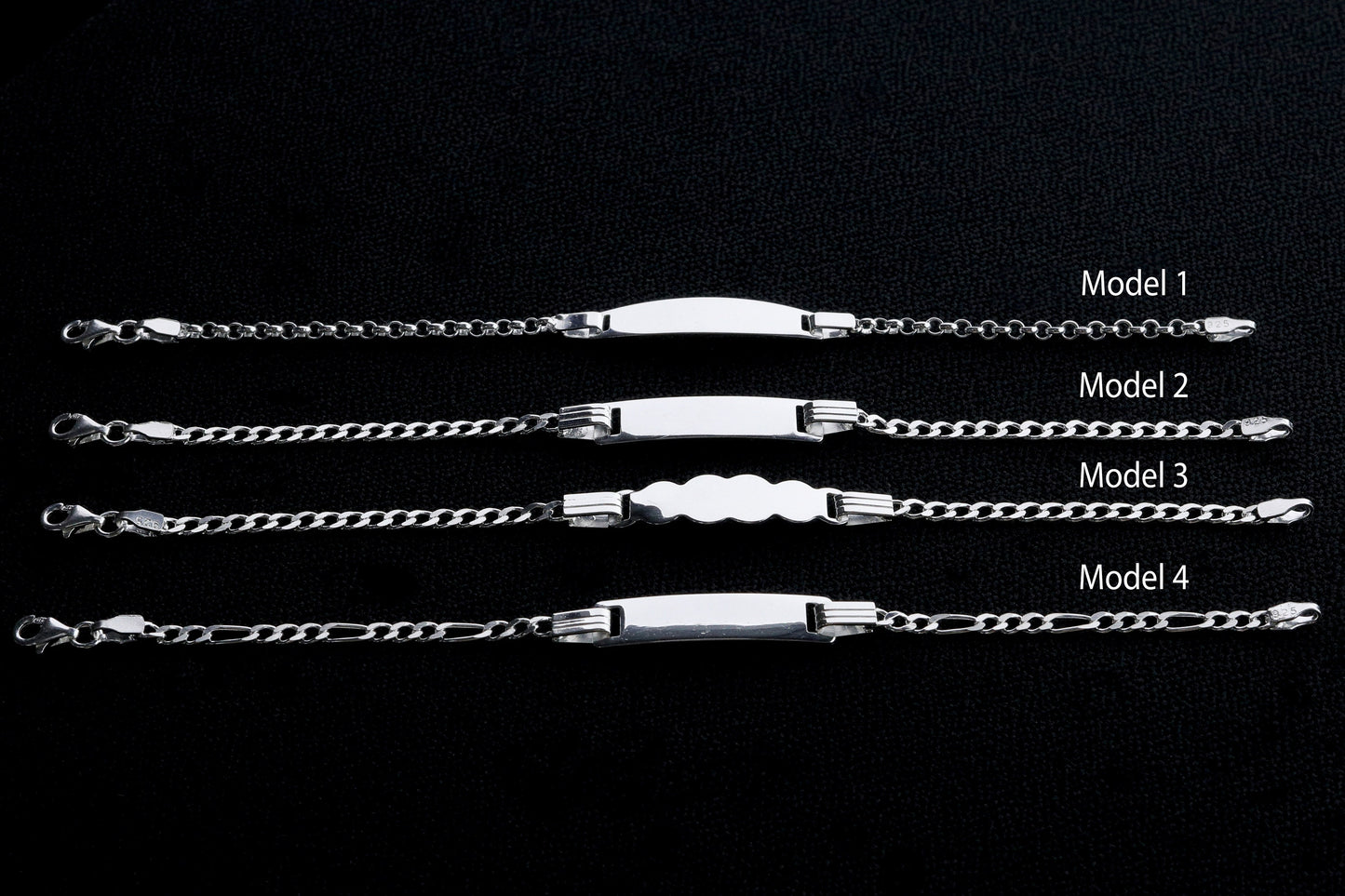 Baby Sterling Silver ID Bracelet, Silver ID Bracelet For Child, Chain Name Bracelet, Baby Boy Bracelet, Baby Girl Bracelet, Gift For Newborn