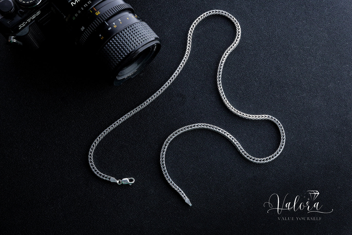 925 Sterling Silver Fox Tail Necklace