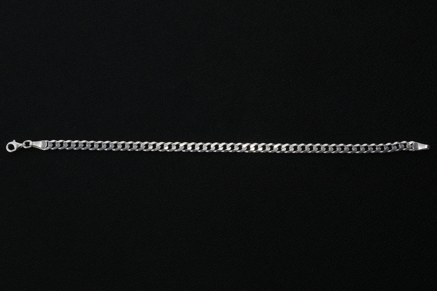 925 Sterling Silver Cuban Chain Bracelet - 4.5 mm Curb Bracelet for Men
