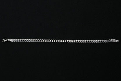 925 Sterling Silver Cuban Chain Bracelet - 4.5 mm Curb Bracelet for Men
