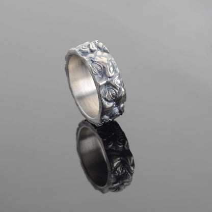 Alexander the Coin Ring, Sterling Silver Archaic Greek Jewelry