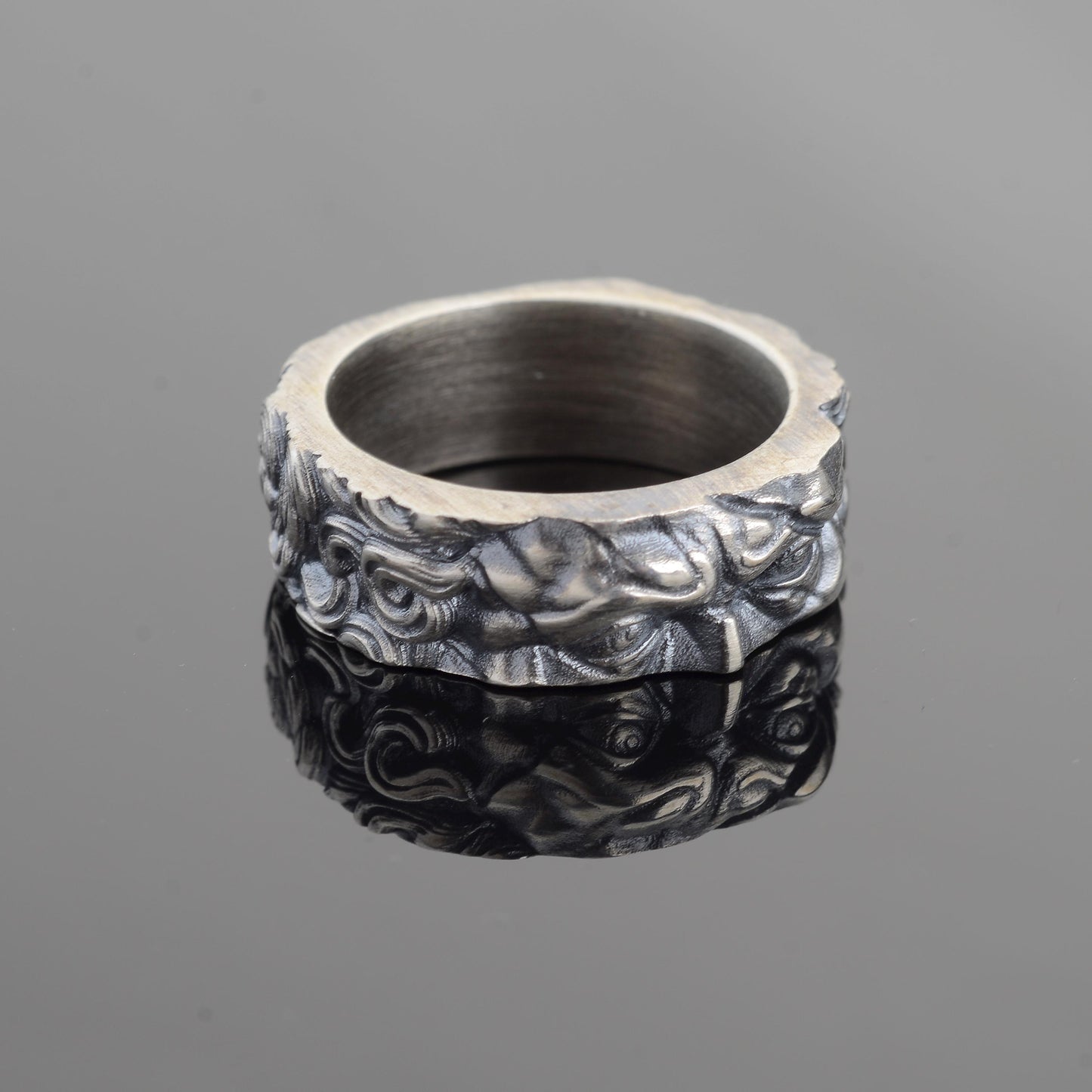 Alexander the Coin Ring, Sterling Silver Archaic Greek Jewelry