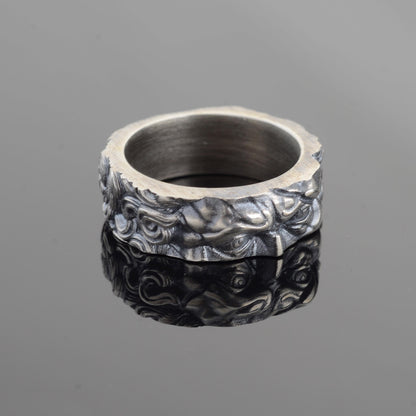 Alexander the Coin Ring, Sterling Silver Archaic Greek Jewelry