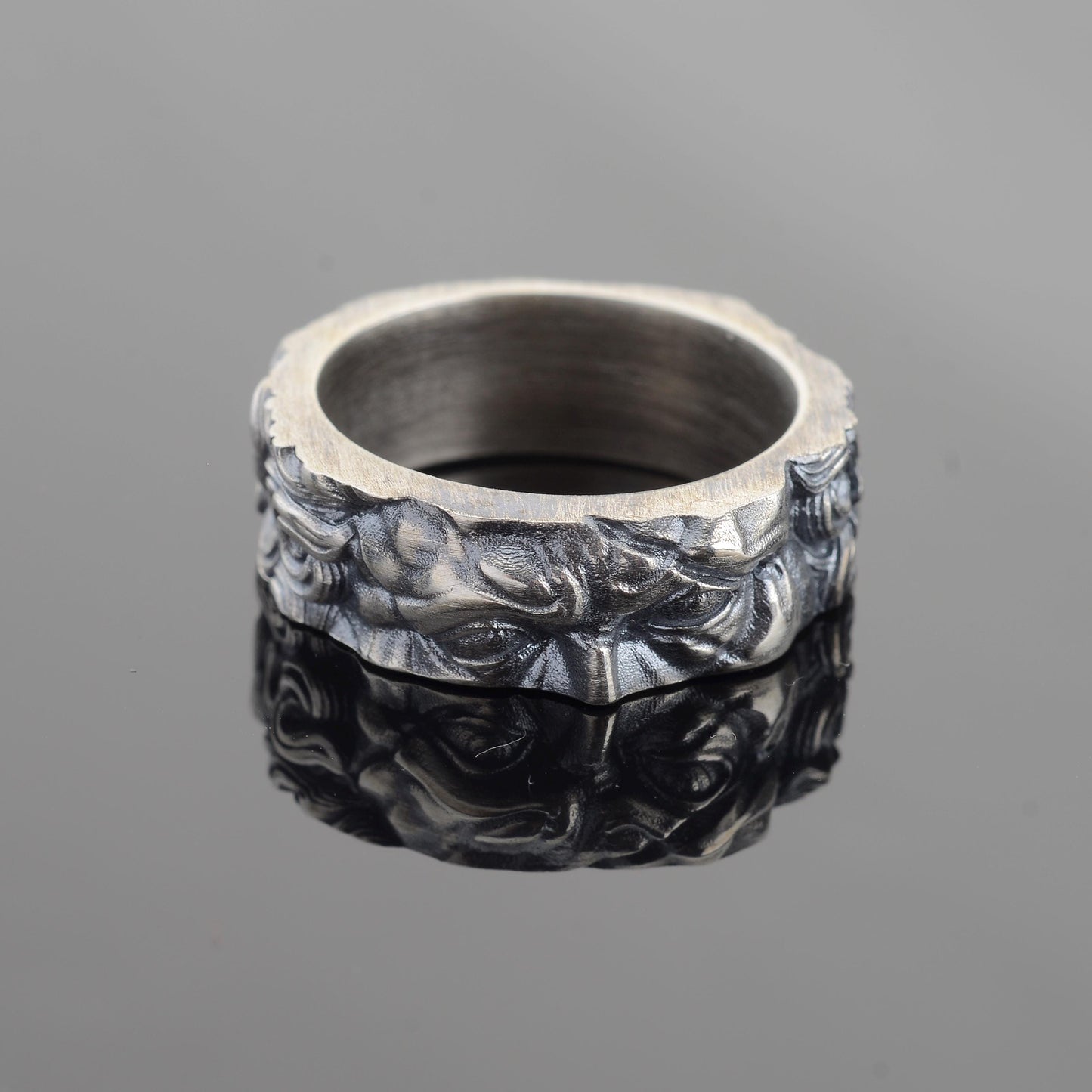Alexander the Coin Ring, Sterling Silver Archaic Greek Jewelry