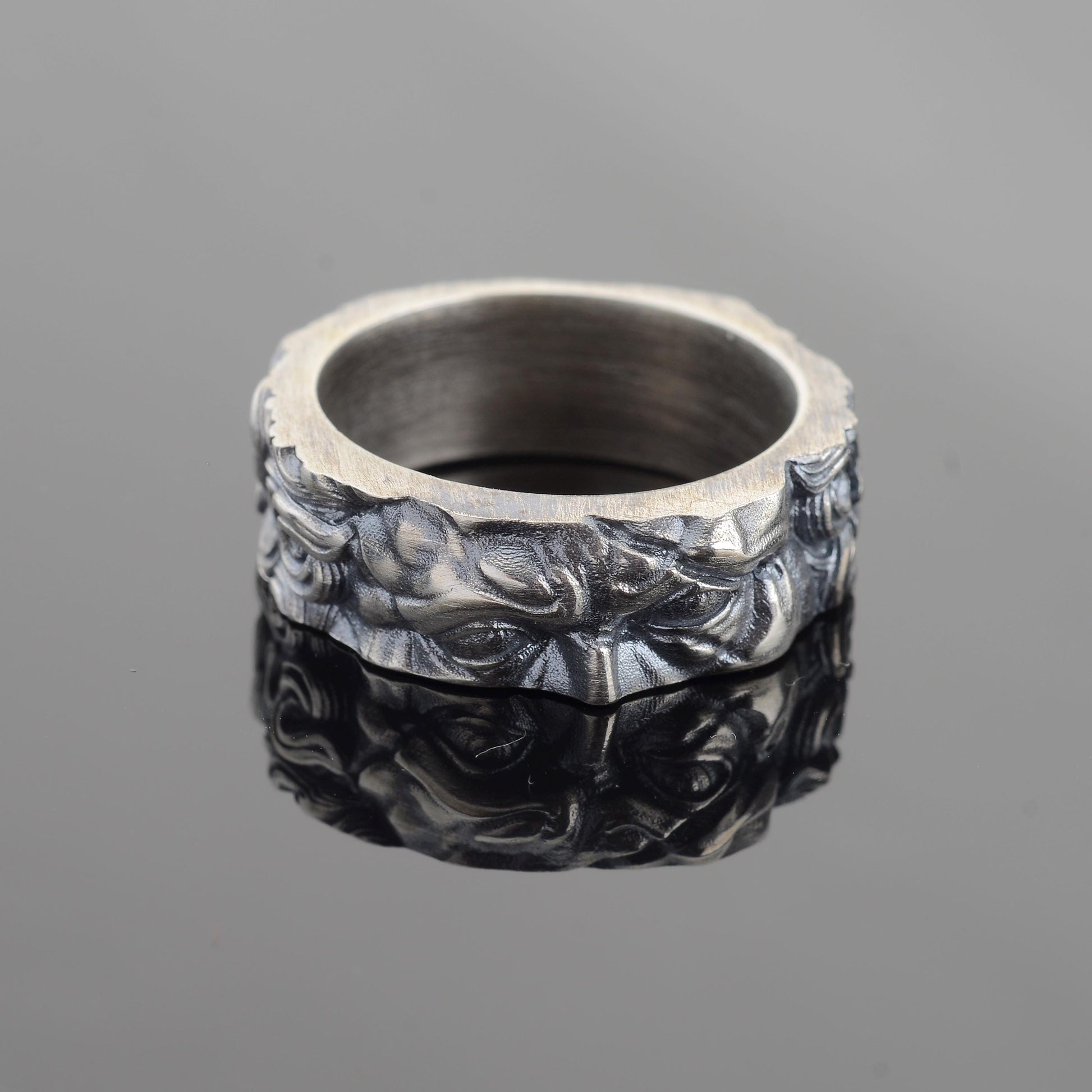 Alexander the Coin Ring, Sterling Silver Archaic Greek Jewelry