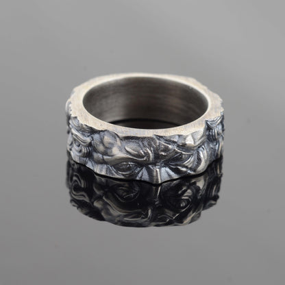 Alexander the Coin Ring, Sterling Silver Archaic Greek Jewelry