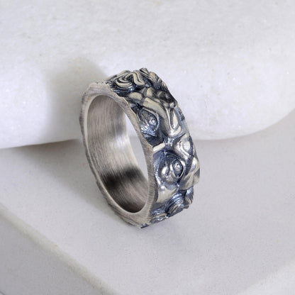 Alexander the Coin Ring, Sterling Silver Archaic Greek Jewelry