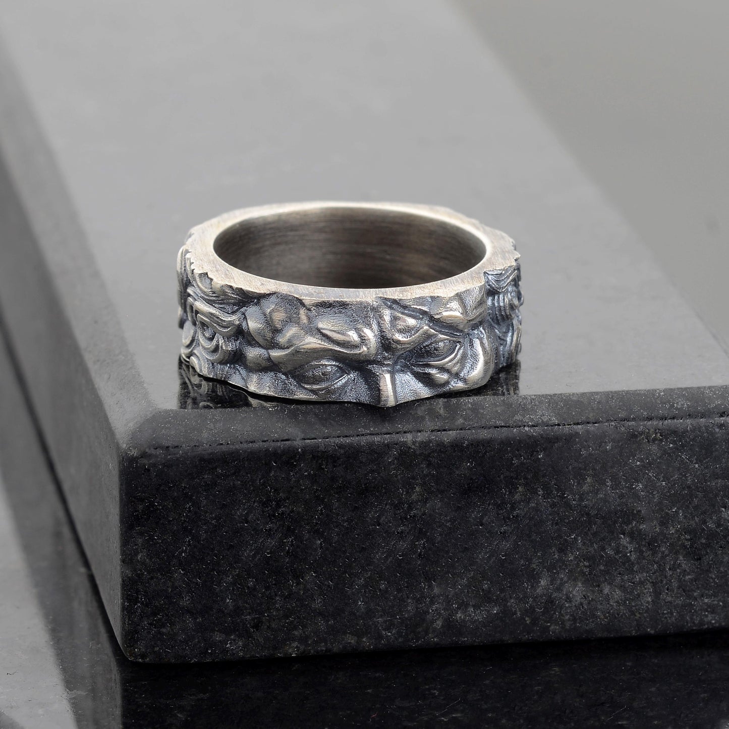 Alexander the Coin Ring, Sterling Silver Archaic Greek Jewelry