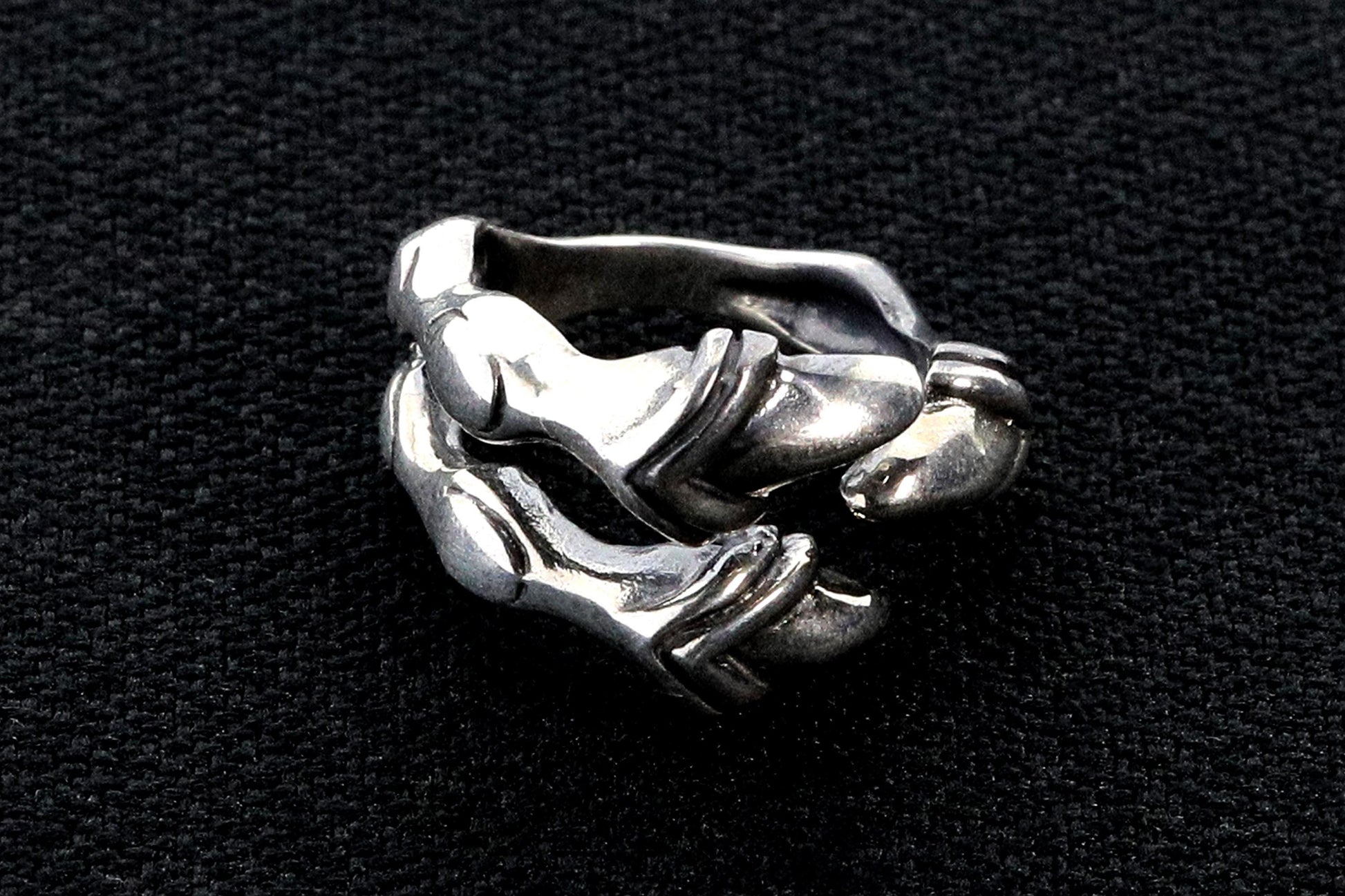 Sterling Silver Dragon Claw Ring: Gothic Adjustable Bronze Eagle Talon