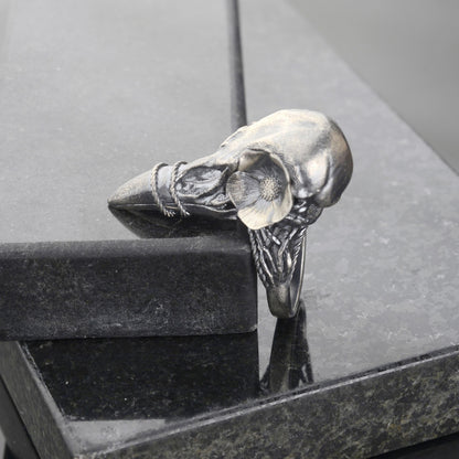 Sterling Silver Khonshu Ring: Handmade Egyptian God of the Moon Ring